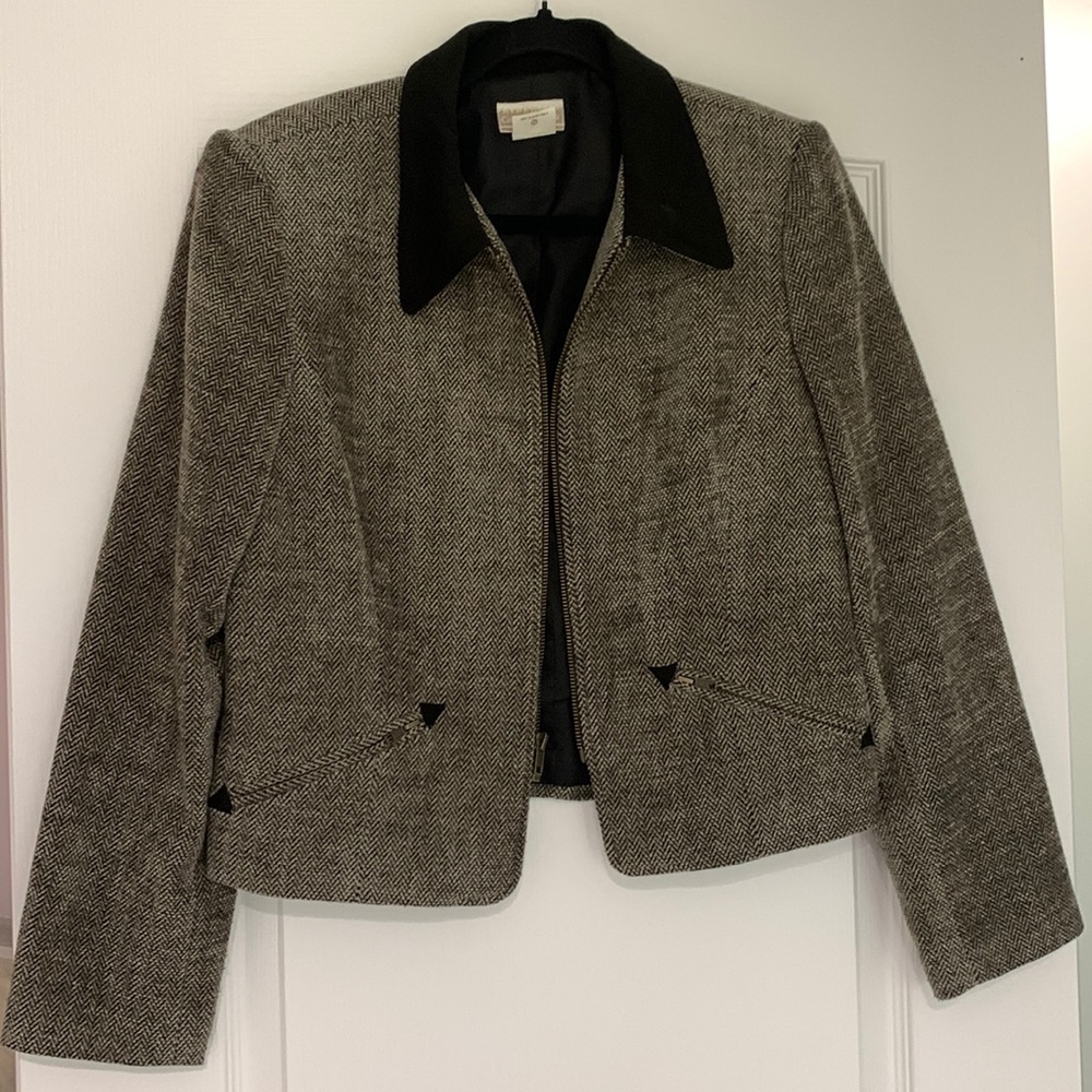 Coldwater Creek Herringbone High Quality Jacket- Made in the USA